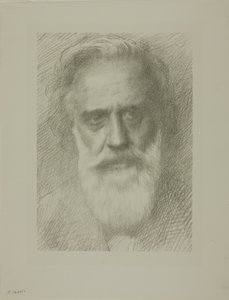 Porträt des Künstlers, achte Platte von Alphonse Legros