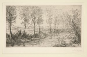 Pres du moulin (In der Nähe der Mühle) von Alphonse Legros