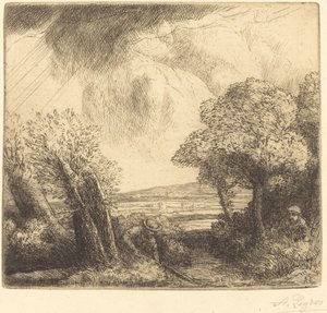 Erinnerung an den See von Trasimeno von Alphonse Legros