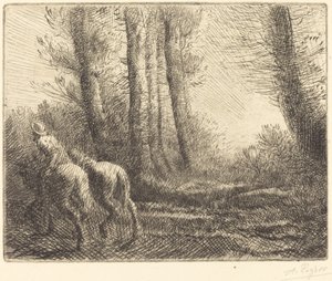 Rückkehr vom Pflügen von Alphonse Legros