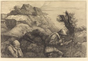 Rückkehr aus dem Wald (Le retour du bois) von Alphonse Legros