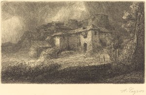 Ruinen eines Schlosses von Alphonse Legros