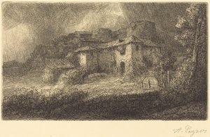 Ruinen eines Schlosses von Alphonse Legros
