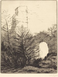 Ruinen eines Klosters von Alphonse Legros