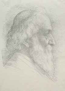Selbstporträt (10. Tafel) von Alphonse Legros