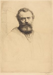 Selbstporträt, 3. Platte von Alphonse Legros