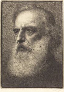 Selbstporträt, 4. Platte von Alphonse Legros