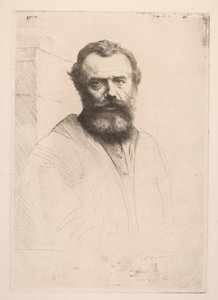 Selbstporträt Dritte Platte von Alphonse Legros
