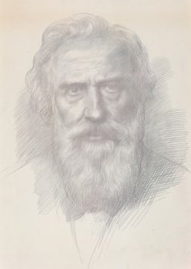 Selbstporträt, ca. 1895 von Alphonse Legros