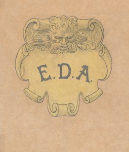 Studie für ein bronzenes Namensschild für Edward D. Adams (ca. 1892) von Alphonse Legros