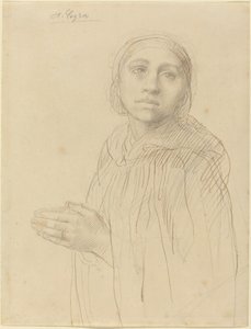 Studie einer betenden Frau von Alphonse Legros