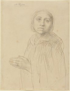 Studie einer betenden Frau von Alphonse Legros
