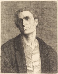 Studie eines Männerkopfes von Alphonse Legros