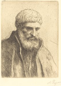 Studie eines alten Mannes von Alphonse Legros