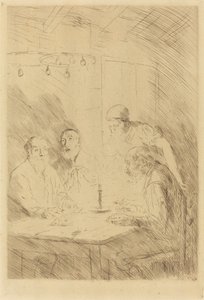 Das Abendessen der Armen von Alphonse Legros