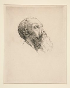 Kopf eines Modells von Alphonse Legros