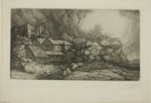Der Abteihof von Alphonse Legros