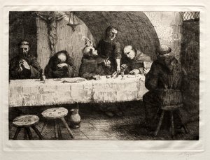 Das Refektorium, um 1862