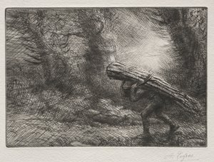 Die Rückkehr zur Hütte von Alphonse Legros