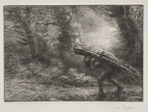 Die Rückkehr zum Cottage von Alphonse Legros