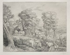 Die Rückkehr zum Bauernhof (Le Retour à la Ferme) von Alphonse Legros