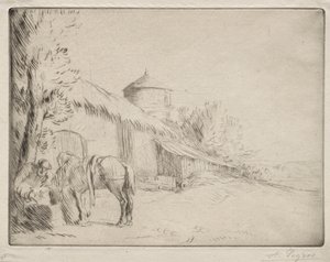 Der Wasserplatz (2. Platte) von Alphonse Legros