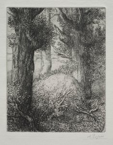 Gallischer Grabhügel von Alphonse Legros