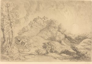 Ansicht eines Bauernhofs La ferme de Beauchamp von Alphonse Legros
