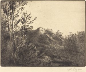 Ansicht eines Bauernhofs von Alphonse Legros