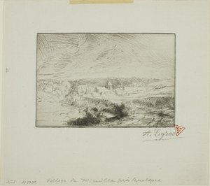 Dorf Wimille, in der Nähe von Boulogne von Alphonse Legros