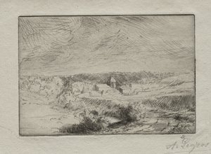 Dorf Wimille, in der Nähe von Boulogne von Alphonse Legros