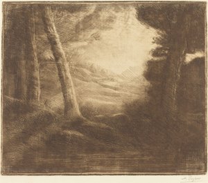Wasserrand im Morgenlicht von Alphonse Legros