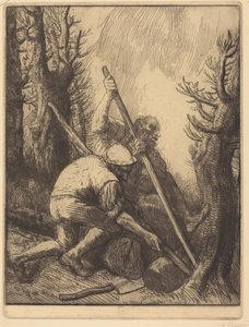 Holzfäller, 3. Platte (Les bucherons) von Alphonse Legros