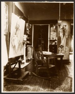 Studio von Alphonse-Marie Mucha, New York City von Alphonse Maria Mucha