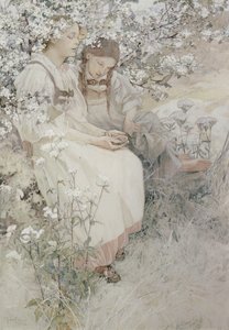Selig sind, die reinen Herzens sind: denn sie werden Gott schauen von Alphonse Marie Mucha