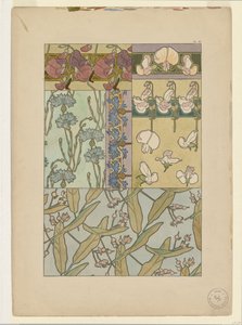 Documents Decoratifs: Süßwicken von Alphonse Mucha
