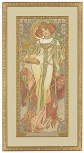 Vier Jahreszeiten: Herbst, 1900 von Alphonse Mucha