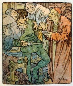 Illustration von Alphonse Mucha aus "Clio", einem Werk des französischen Autors Anatole France. 1900