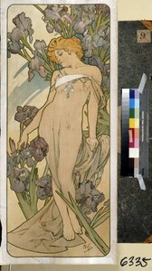 Iris (Teil der Blumensammlung) von Alphonse Marie Mucha