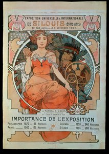 Plakat für die Universelle und Internationale Ausstellung von Alphonse Marie Mucha