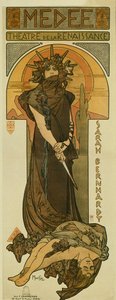 Sarah Bernhardt als Medee im Renaissance-Theater, 1898