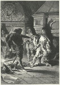 Chlodwig I. setzt seinen Willen als König der Franken durch von Alphonse Marie de (after) Neuville