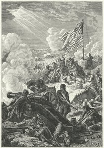 Die Verteidigung der Höhen von Bunker Hill gegen die Briten von Alphonse Marie de (after) Neuville