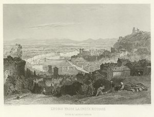 Lyon von La Croix Rousse von Alphonse Marie de Neuville