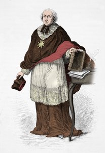 Porträt von Kardinal de Lomenie de Brienne (Gravur) von Alphonse Marie de Neuville