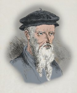 Porträt von Guillaume Farel von Alphonse Marie de Neuville