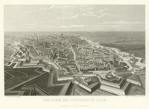 Die Stadt und Festung Lille von Alphonse Marie de Neuville