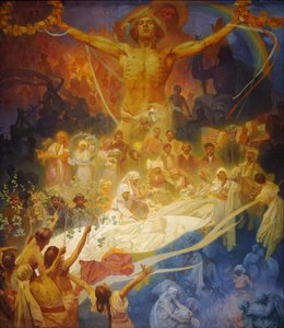 Apotheose der Slawen. Slawen für die Menschheit, 1926 von Alphonse Mucha