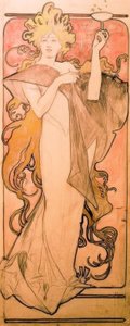 Champagne Ruinart von Alphonse Mucha