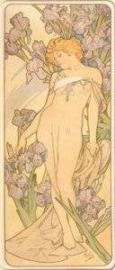 Die Iris von Alphonse Mucha